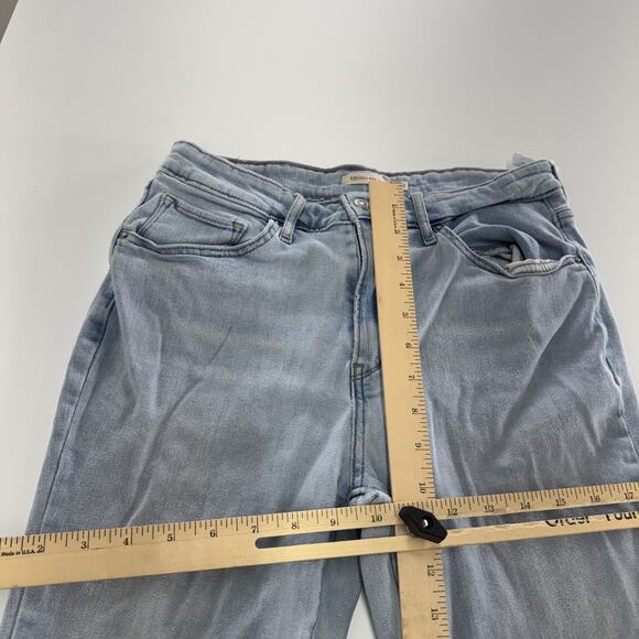 Levis Jeans Womens 30 Blue 721 High Rise Skinny Distressed Ripped Denim Pants - Picture 6 of 7